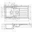 Abode ORIEL 1.5 Bowl Inset Granite Sink white