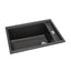 Abode Synchronist Large 1.25 Bowl Kitchen Sink Inset / Undermount Black