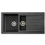 Abode XCITE 1.5 Bowl Inset Granite Sink Black