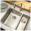 Abode Matrix R15 1.5 Bowl Undermount Steel Sink LH or RH