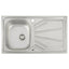 Abode Trydent 1B & Drainer Inset Sink - St/Steel