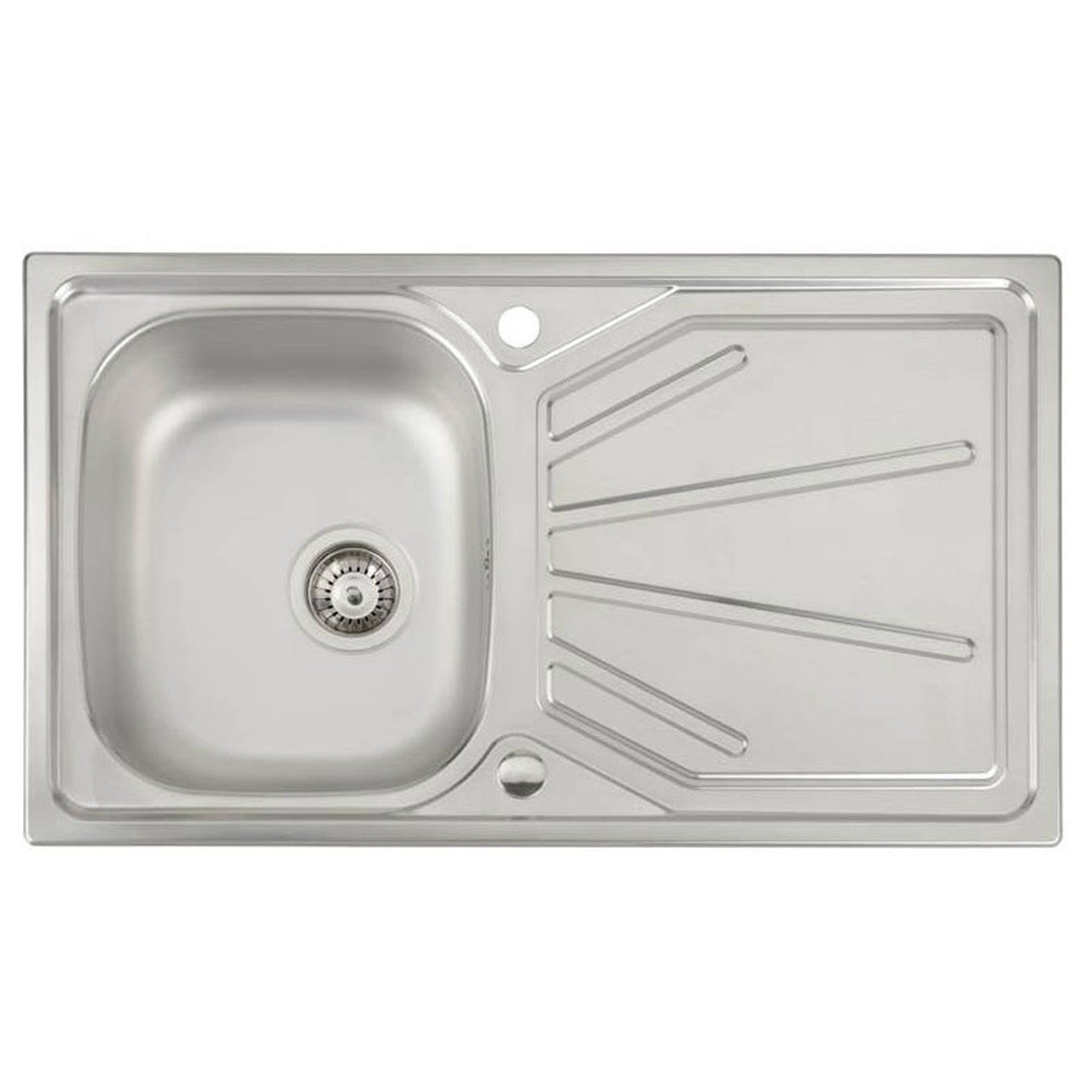 Abode Trydent 1B & Drainer Inset Sink - St/Steel
