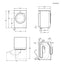 AEG LWR7185M4B F/S 8/5kg 1400rpm Washer Dryer - White