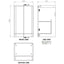 500mm 2 Door Floor Standing Cloakroom Basin Unit - Matt Sage Green