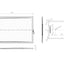 30mm Linear Slate  Rectangular Tray & Waste - Black All Sizes