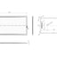 30mm Linear Slate  Rectangular Tray & Waste - Black All Sizes