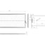 30mm Linear Slate  Rectangular Tray & Waste - Black All Sizes