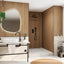 Wetwall Alloy Linear Oak Shower Panel