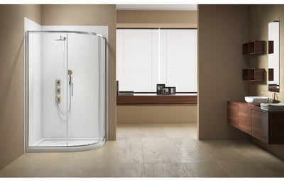 Merlyn Vivid Sublime 1200x900mm 1 Door Offset Quadrant DIEQP1220