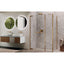 Novellini Shower Door In Brushed Bronze with 1 Swing Door, Fixed Panel & Fixed Side Panel - N180 G+F+F Inline
