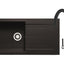 Prima+ Granite 1B Inset Sink & Swan Neck Mixer Tap Pack - Black PPR8051