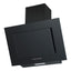 Prima  60cm Angled Chimney Hood - Black Glass PRAE0032