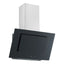 Prima PRAE0038 60cm Angled Chimney Hood - Black Glass PRAE0038