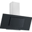 Prima 90cm Angled Chimney Hood - Black Glass PRAE0042
