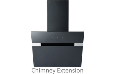 Prima BLACK ANGLED CHIMNEY HOOD EXTENSION  PRAE801