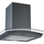 Prima  60cm Curved Glass Chimney Hood - Black PRCGH017