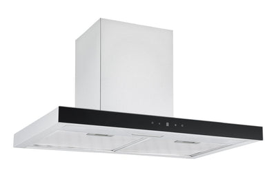 Prima  70cm Box Chimney Hood - Black & St/Steel PRCH034