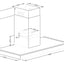 Prima 90cm Box Chimney Hood - Black & St/Steel PRCH035