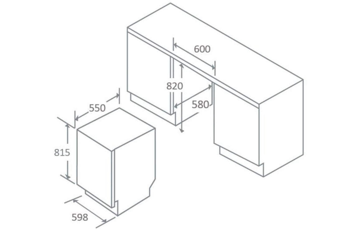 Prima 60CM INTEGRATED DISHWASHER PRDW210