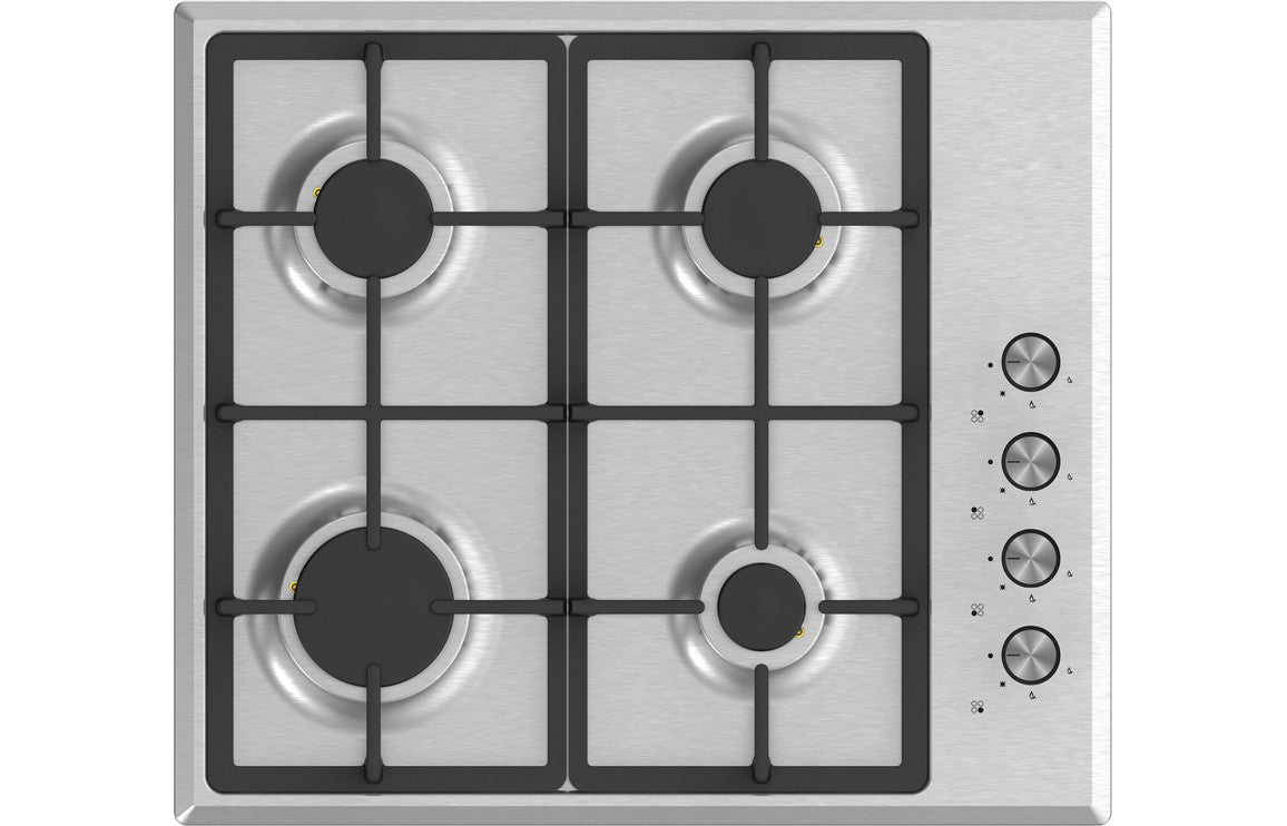 Prima Oven, Gas Hob & Curved Glass Chimney Hood Pack - St/Steel PPR1049