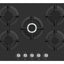 Prima PRGH226 70cm Gas on Glass Hob - Black Glass