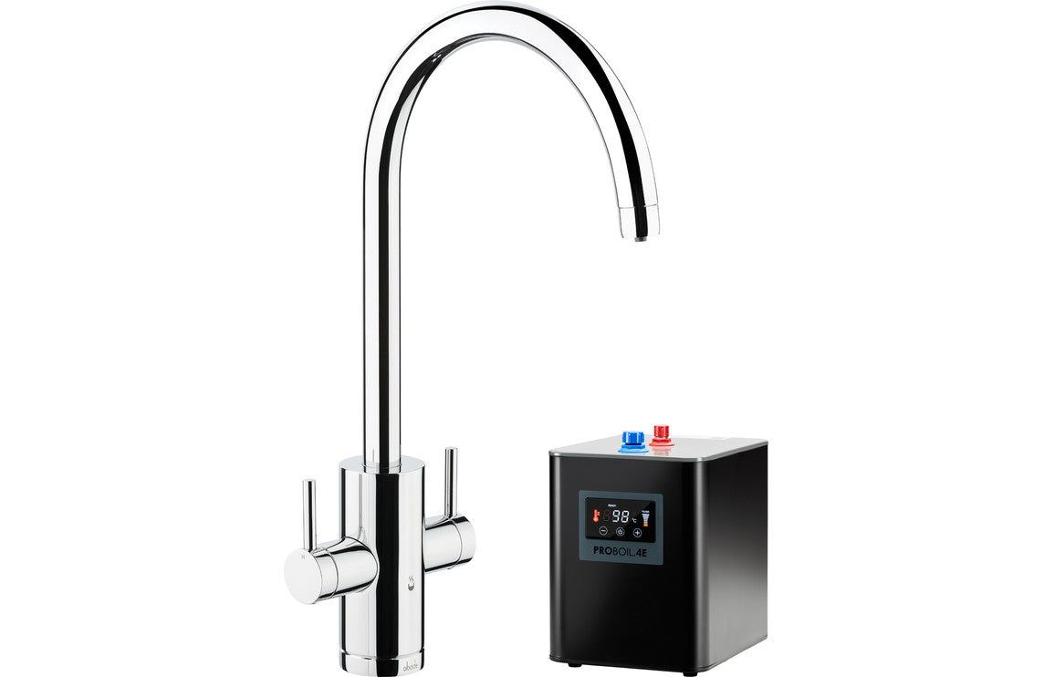 Abode Profile 4 IN 1 Monobloc Tap & Proboil.4E Tank - Chrome PT10012