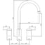 Abode Profile 4 IN 1 3 Part Tap & Proboil.4E Tank - Antique Brass  PT1053