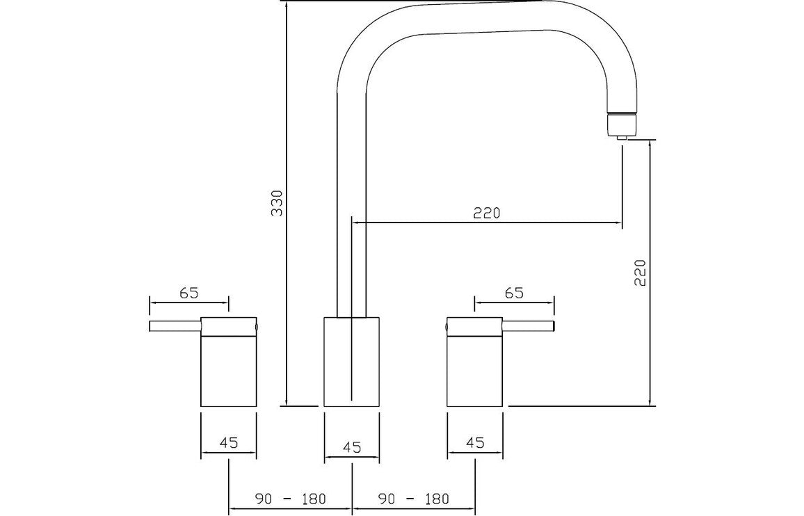 Abode Project 4 IN 1 3 Part Tap & Proboil.4E Tank - Matt Black PT1054