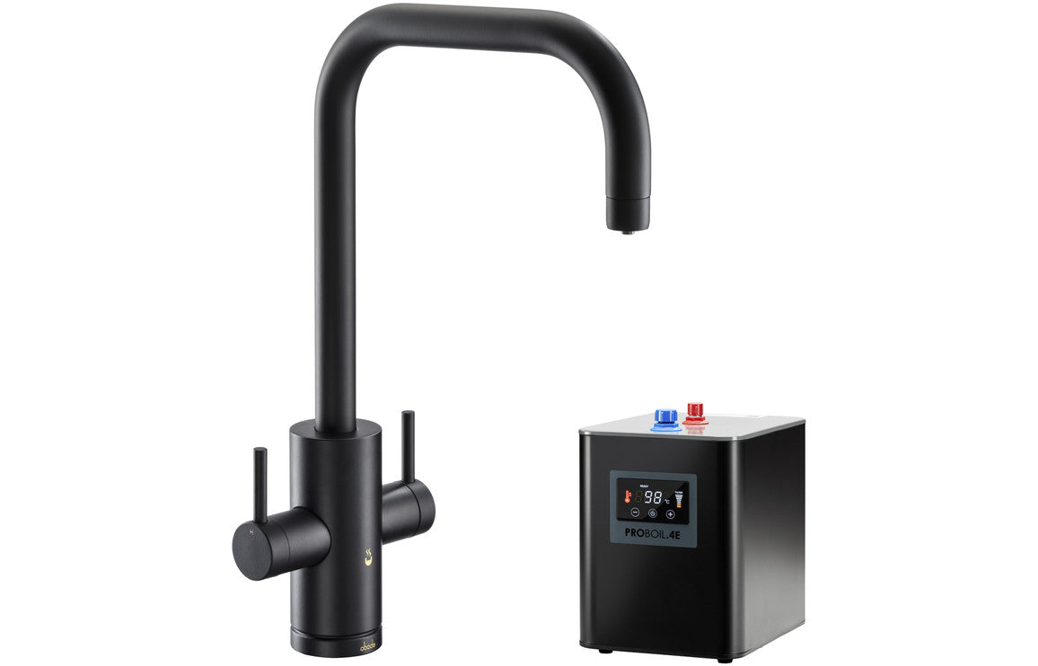 Abode Propure 4 IN 1 Quad Spout Monobloc Tap - Matt Black PT1162