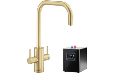 Abode Project 4 IN 1 Monobloc Tap & Proboil.4E Tank - Brushed Brass PT1052