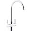 Abode Prostream 3 IN 1 Swan Spout Monobloc Tap - Chrome PT1101