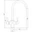 Abode Prostream 3 IN 1 Swan Spout Monobloc Tap - Graphite  PT1103