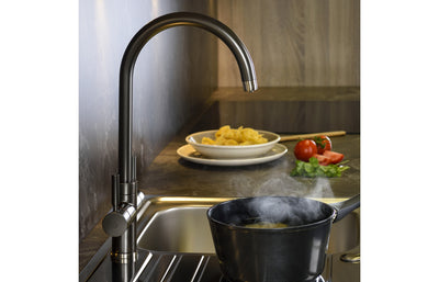 Abode Prostream 3 IN 1 Swan Spout Monobloc Tap - Graphite  PT1103