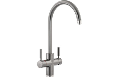 Abode Prostream 3 IN 1 Swan Spout Monobloc Tap - Graphite  PT1103
