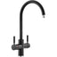 Abode Prostream 3 IN 1 Swan Spout Monobloc Tap - Matt Black PT1104