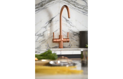 Abode Prostream 3 IN 1 Swan Spout Monobloc Tap - Urban Copper  PT1105