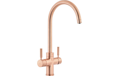 Abode Prostream 3 IN 1 Swan Spout Monobloc Tap - Urban Copper  PT1105