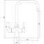 Abode Prostyle 3 IN 1 Quad Spout Monobloc Tap - Graphite PT1113