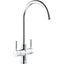 Abode Propure 4 IN 1 Swan Spout Monobloc Tap - Chrome PT1150