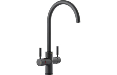 Abode Propure 4 IN 1 Swan Spout Monobloc Tap - Matt Black  PT1152