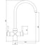 Abode Propure 4 IN 1 Swan Spout Monobloc Tap - Matt Black  PT1152