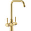 Abode Propure 4 IN 1 Quad Spout Monobloc Kitchen Sink Mixer Tap - Brushed Brass PT1163