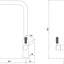 Abode Industria 3 IN 1 Monobloc Tap - Brushed Nickel PT1196