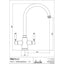 Abode ProTrad 4 IN 1 Monobloc Tap - Brushed Nickel PT1194