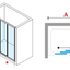 Novellini Lunes 2.0 Three Part Sliding Door - Chrome