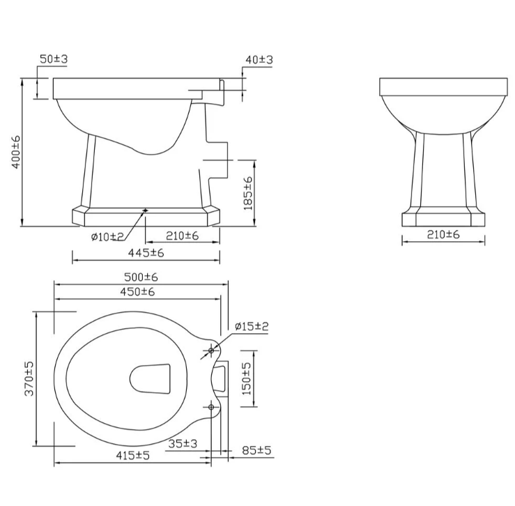 Elizabeth Toilet & Basin Suite