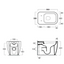 Anna Navy Rimless Back to Wall Toilet & Soft Closing Seat