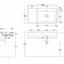 Anna 1000mm Matt Navy Wall Hung Basin