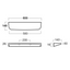 Ruth 600mm Wall Hung Ceramic Shelf