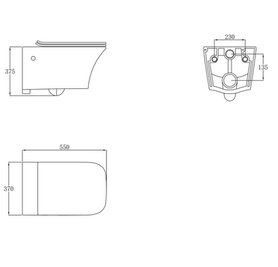 Linda Wall Hung Toilet & Soft Close Seat